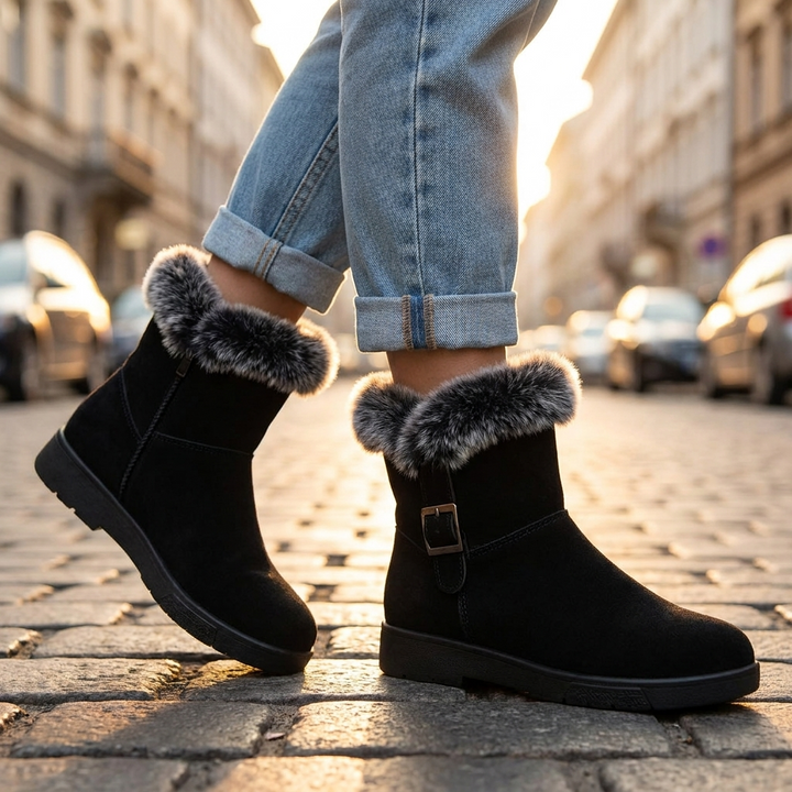 Aveera Fur Ankle Boots