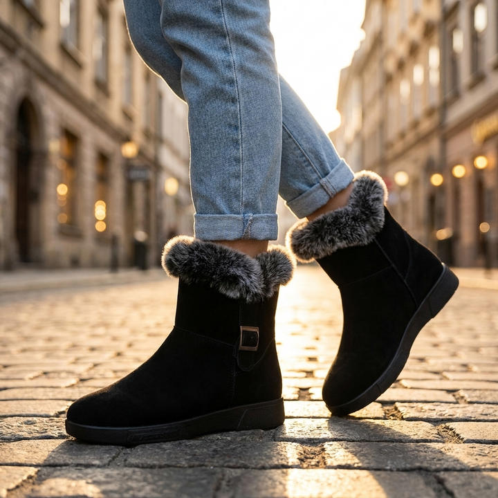 Aveera Fur Ankle Boots