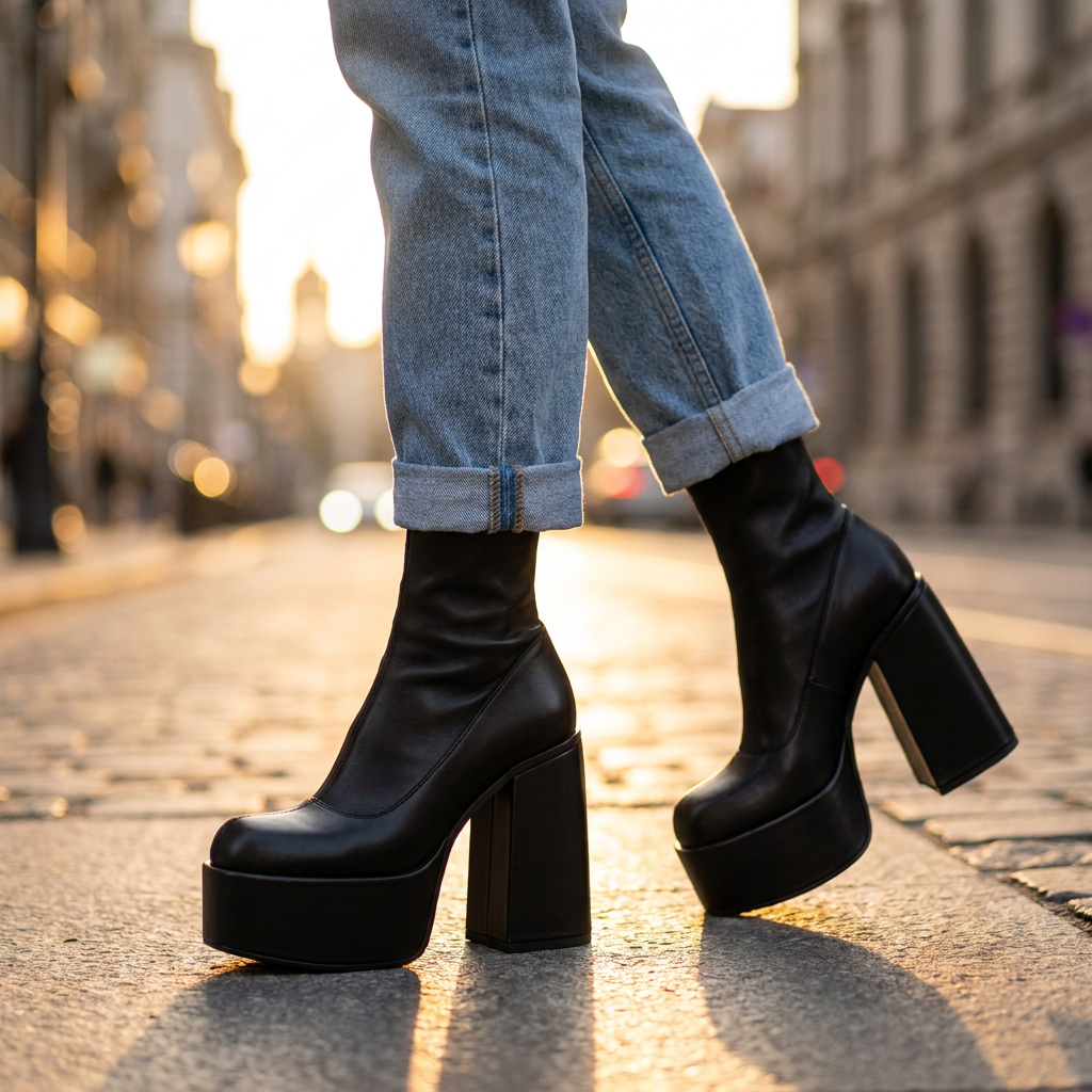 Maxine Chunky Ankle Boots