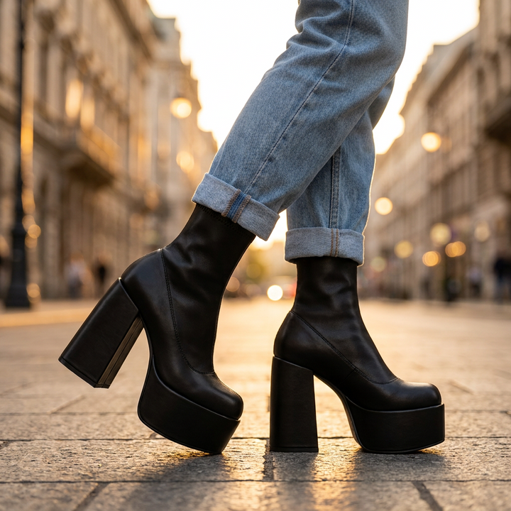 Maxine Chunky Ankle Boots