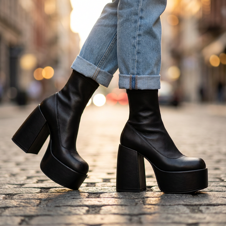 Maxine Chunky Ankle Boots