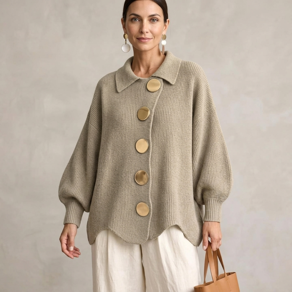 Amara Comfortable Button Cardigan