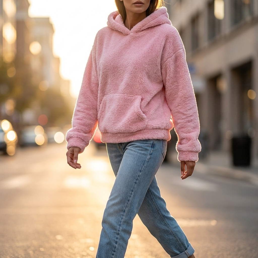 Marigold Fuzzy Fleece Hoodie