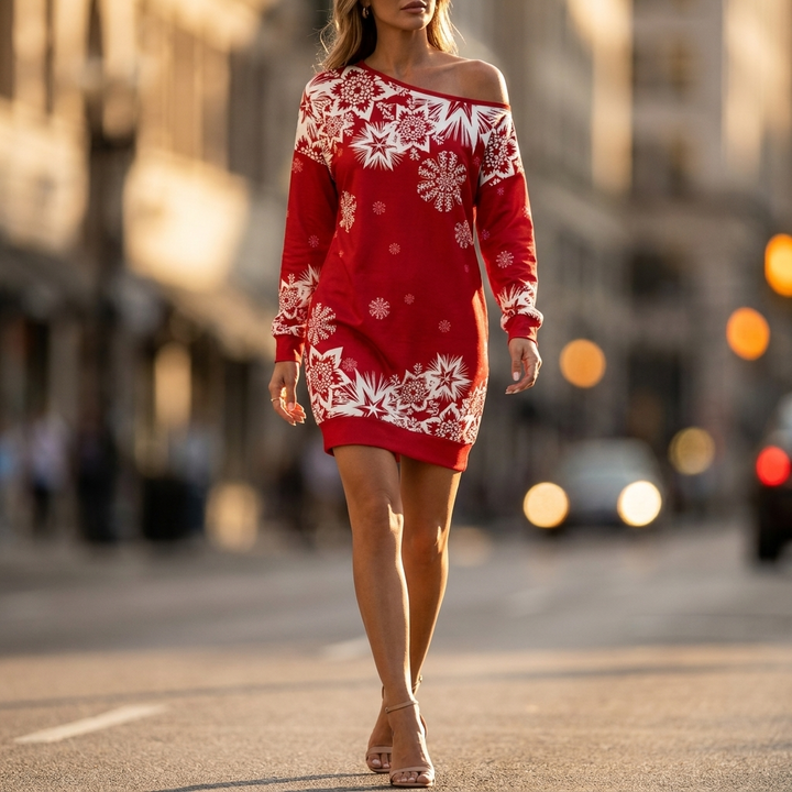 Petra Snowflake Christmas Dress