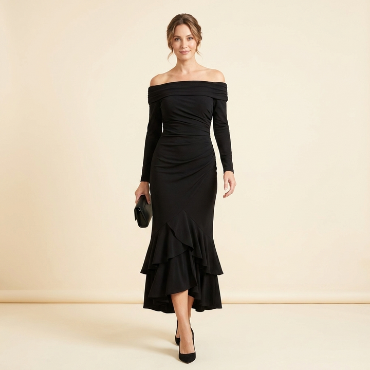 Callista Off Shoulder Mermaid Dress