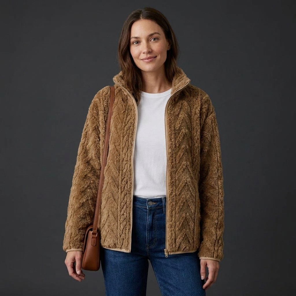 Rosalyn Textured Fleece Jacket