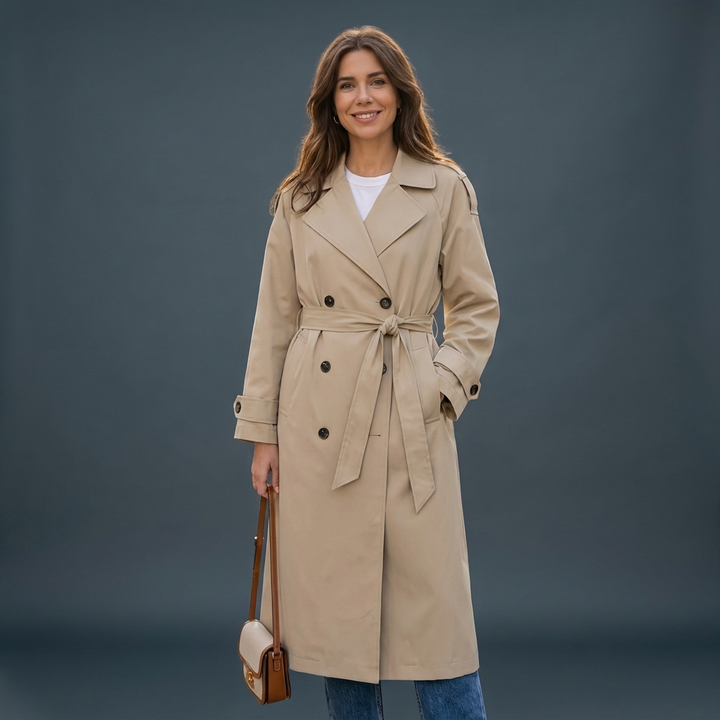 Harriet Double Breasted Trench Coat