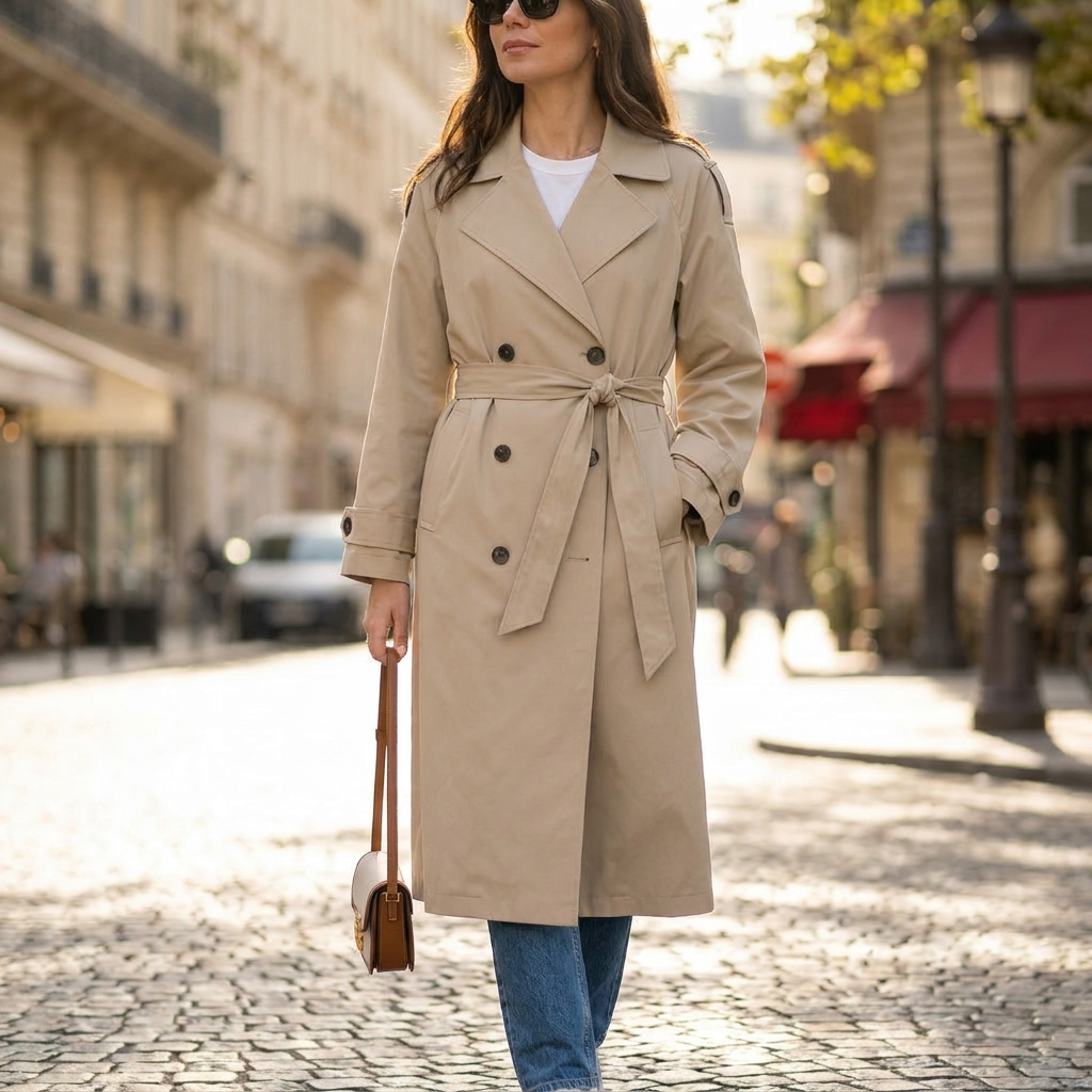 Harriet Double Breasted Trench Coat