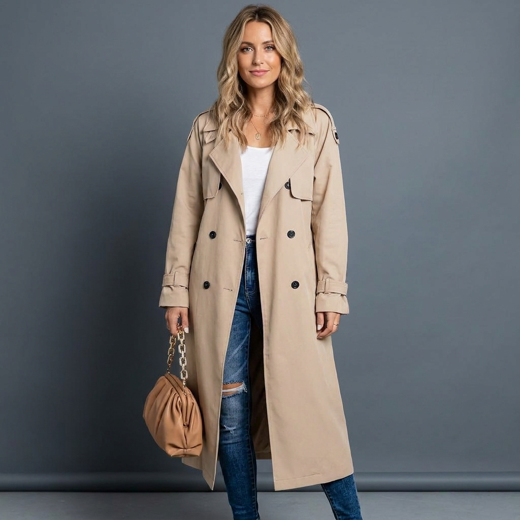 Margaux Double Breasted Trench Coat