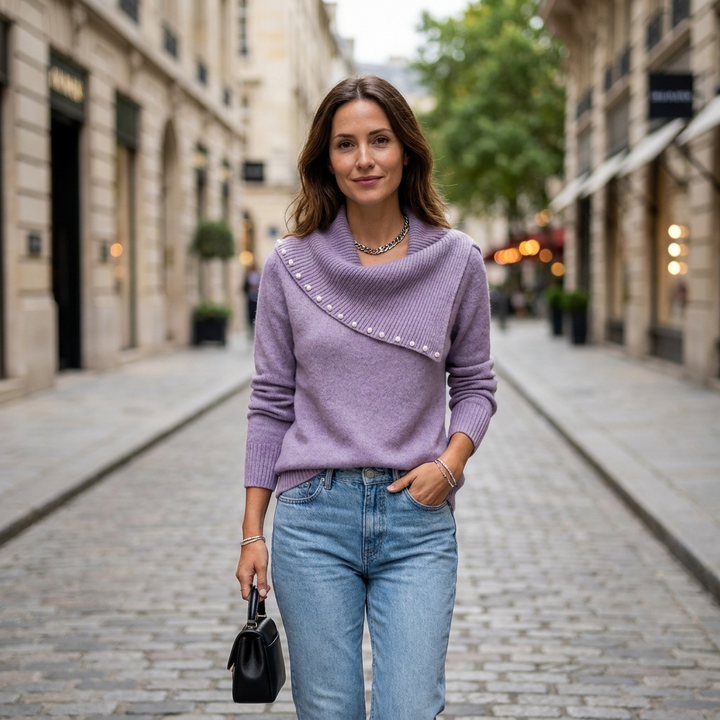 Astrid Scarf Collar Sweater