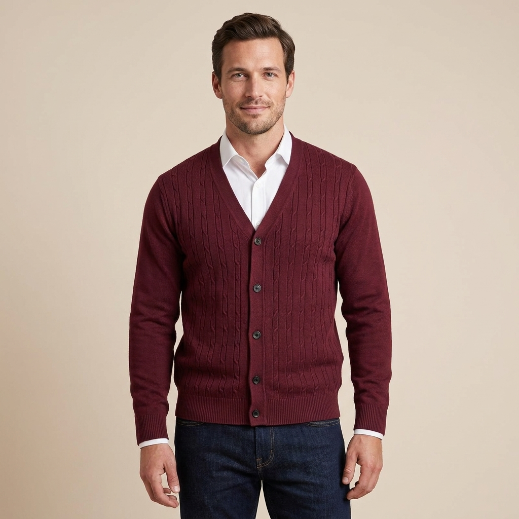 Desmond Cable Knit Cardigan