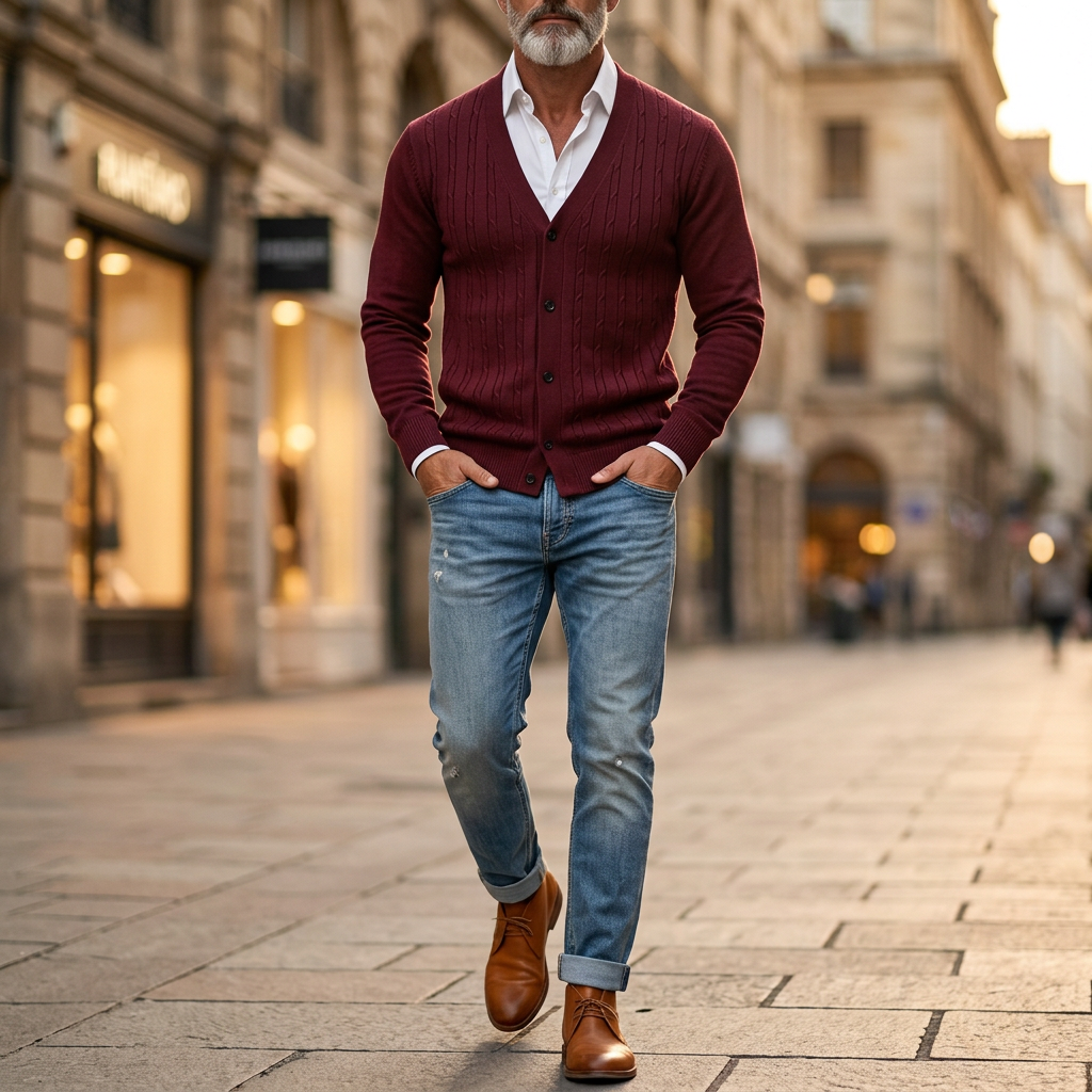 Desmond Cable Knit Cardigan