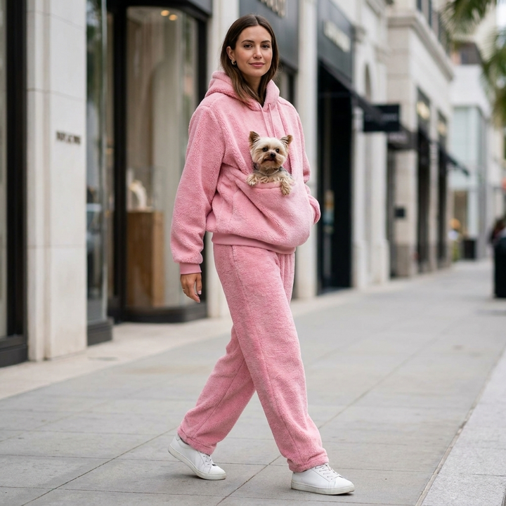 Halina Pet Pocket Hoodie Set