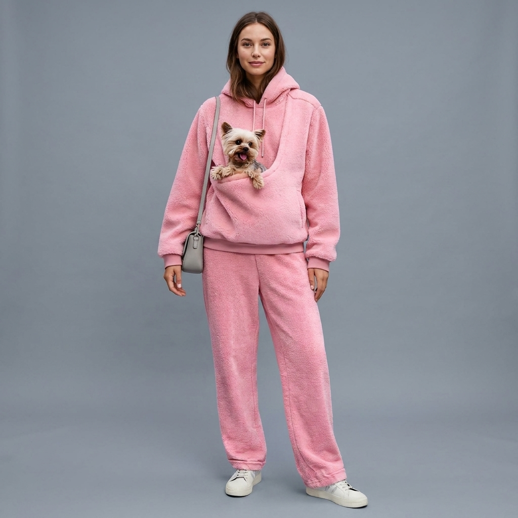 Halina Pet Pocket Hoodie Set