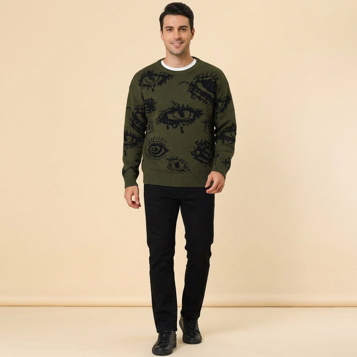 Holt Jacquard Crew Sweater