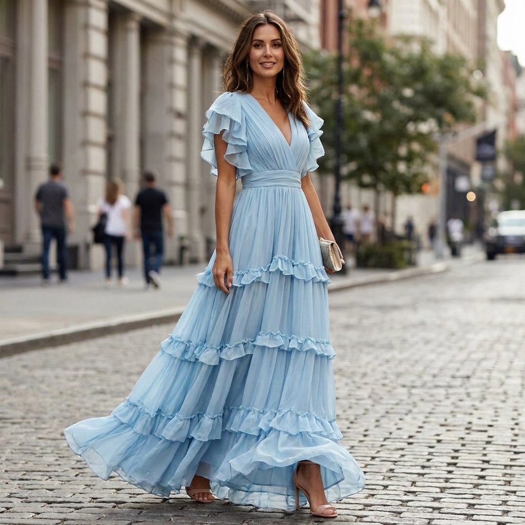 Palmira Tiered Ruffle Dress