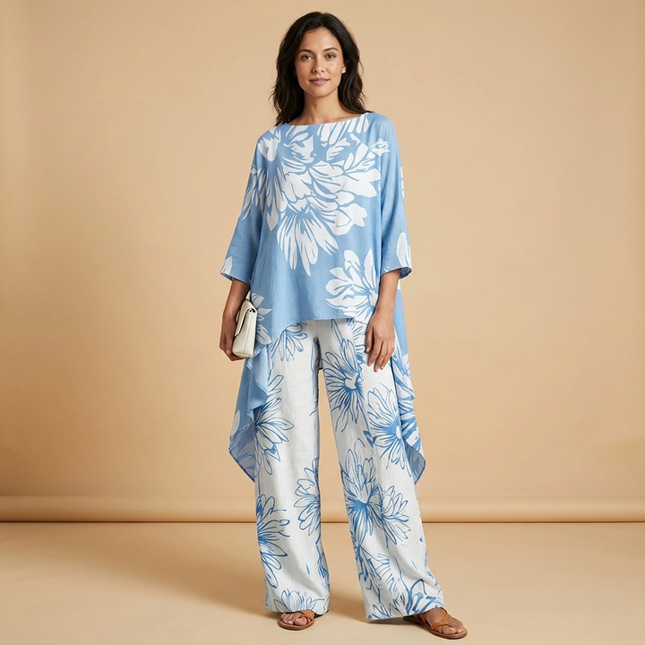 Celeste Asymmetric Hem Set