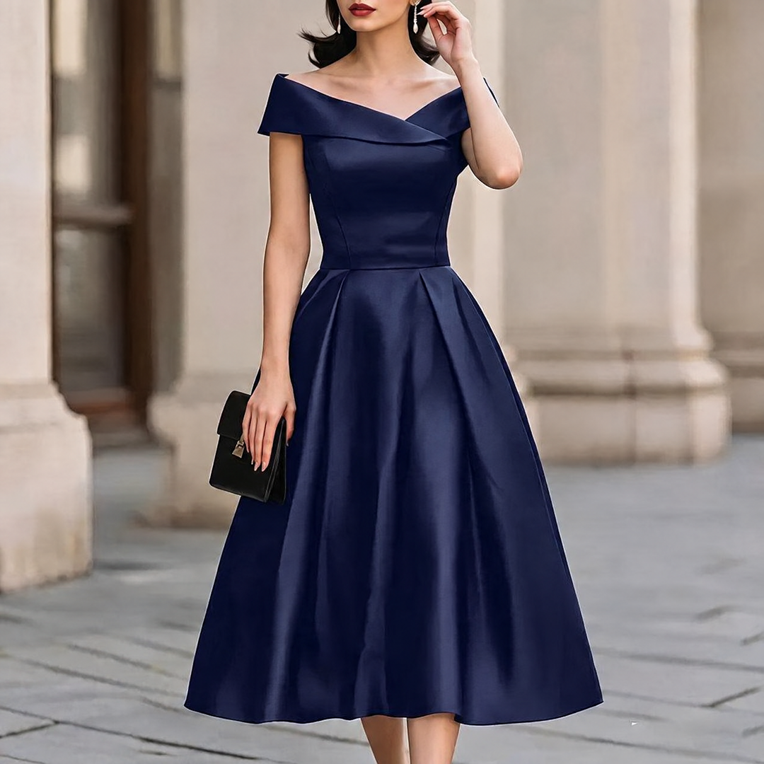 Liora Off Shoulder Midi Dress