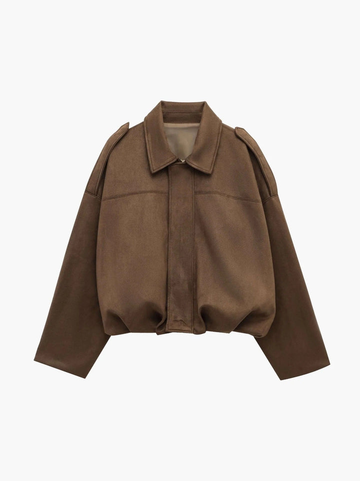 Ondine Suede Bomber Jacket