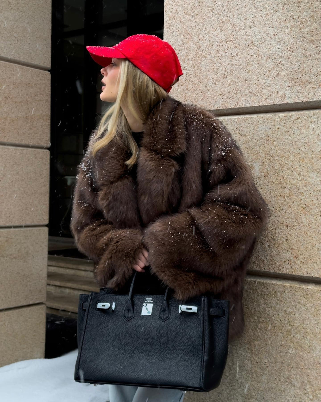 Carolina Oversized Faux Fur Coat