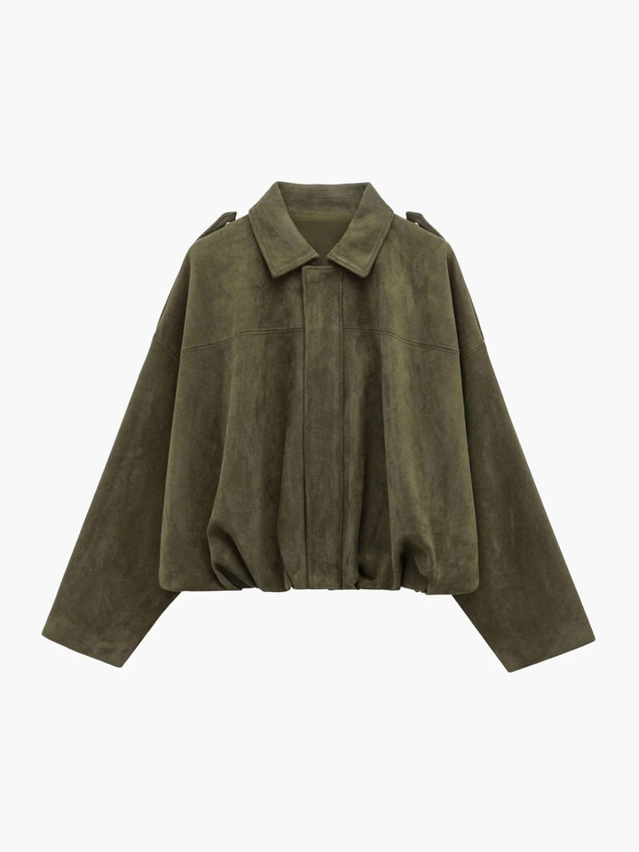 Ondine Suede Bomber Jacket
