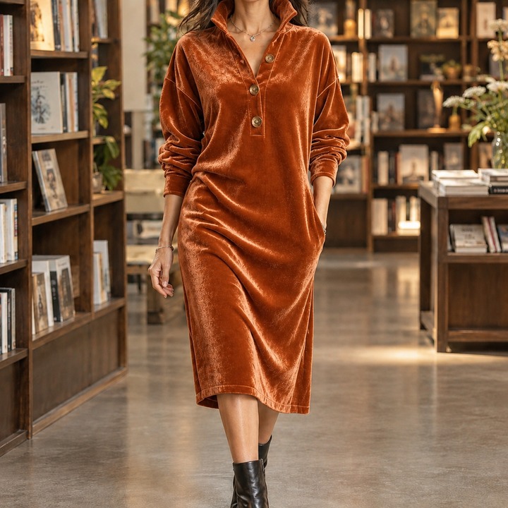 Amara Velvet Midi Dress