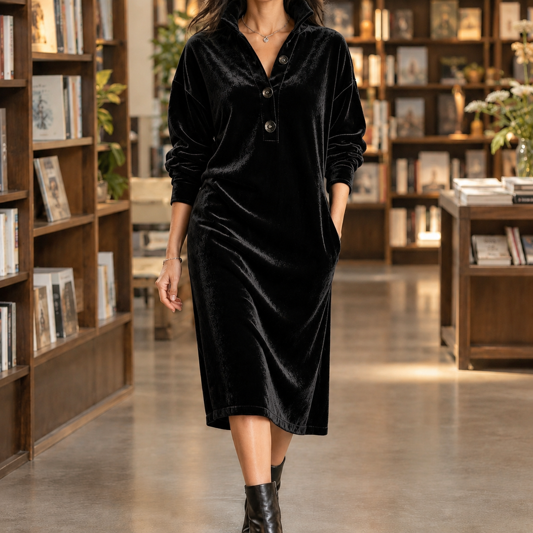 Amara Velvet Midi Dress