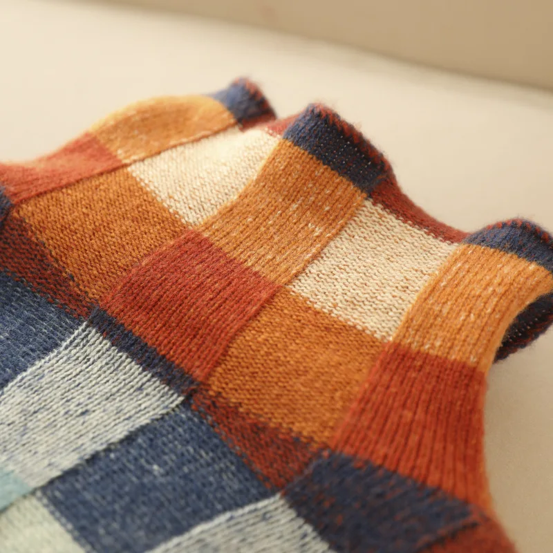 Isla Patchwork Turtleneck Sweater