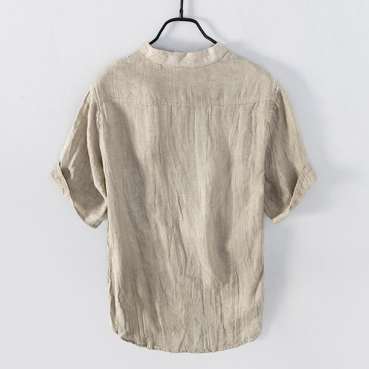 Malaga Half Button Stand Collar Shirt