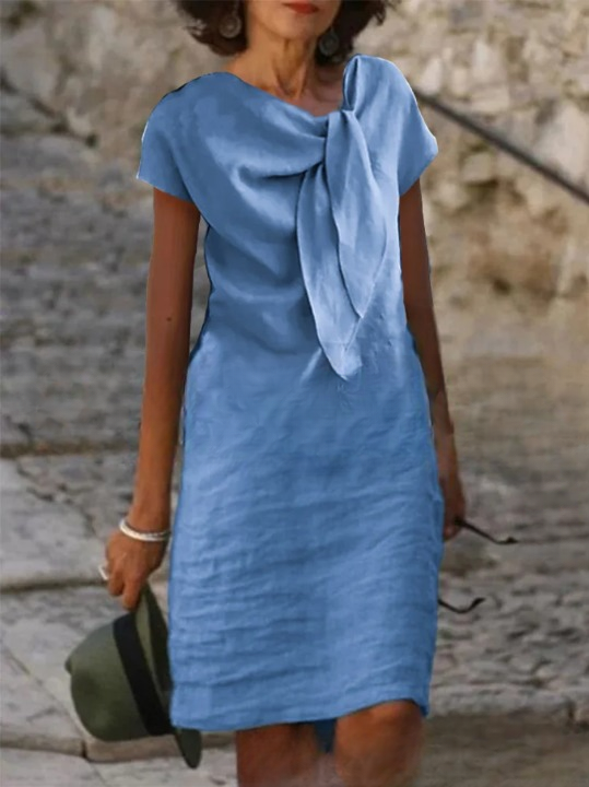 Dakota Linen Blend Mini Dress