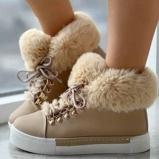 Madeline Fuzzy Ankle Boots