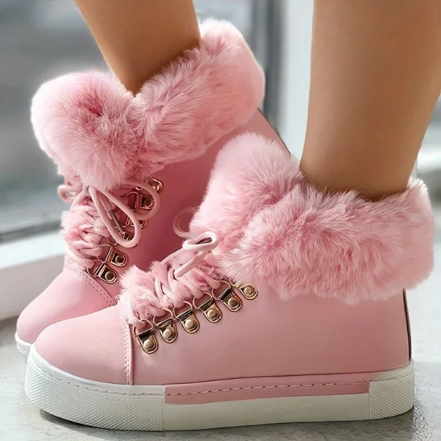 Madeline Fuzzy Ankle Boots