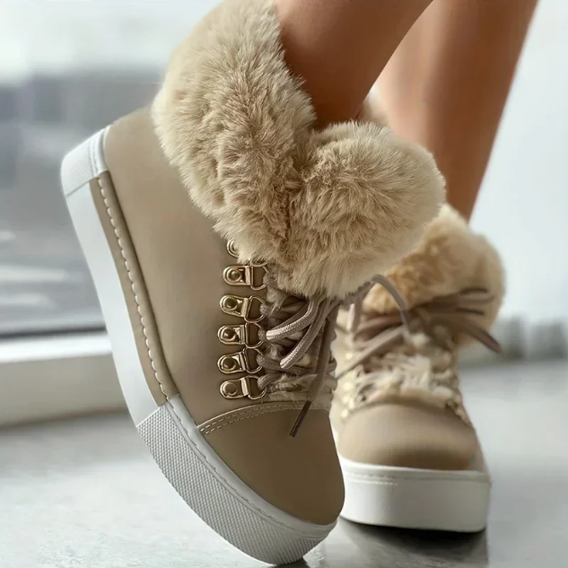 Madeline Fuzzy Ankle Boots