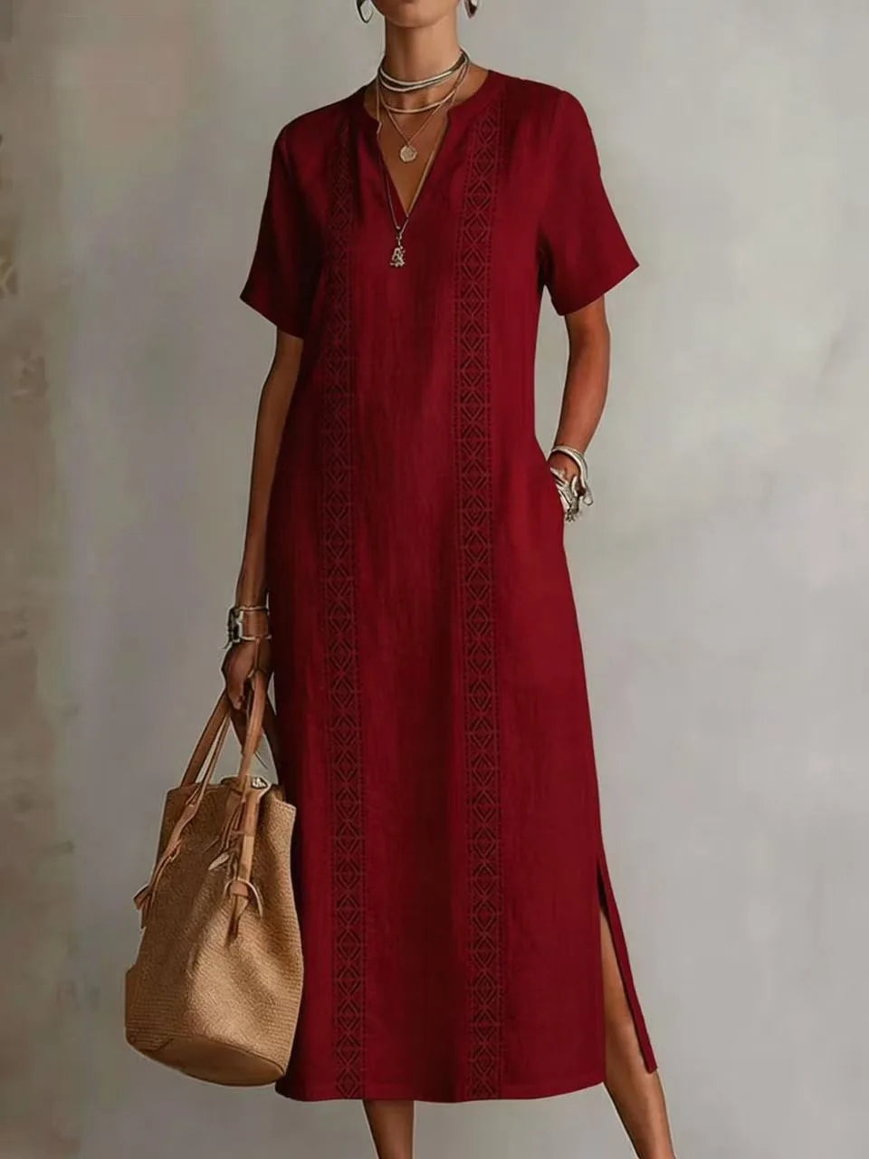 Faith Side Slit Maxi Dress