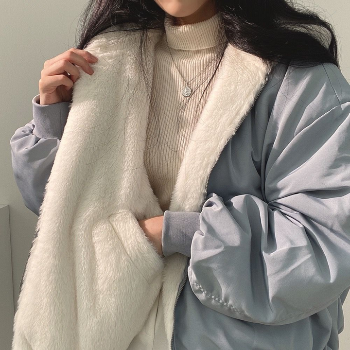 Camille Reversible Hooded Coat