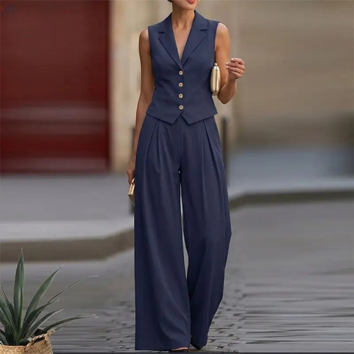 Alayna Elegant Tailored Trouser Suit