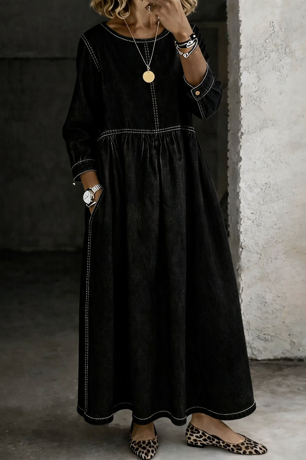 Louella Gathered Waist Maxi Dress
