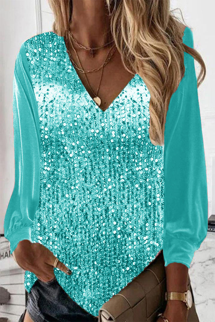 Vesper Sequin Neck Blouse