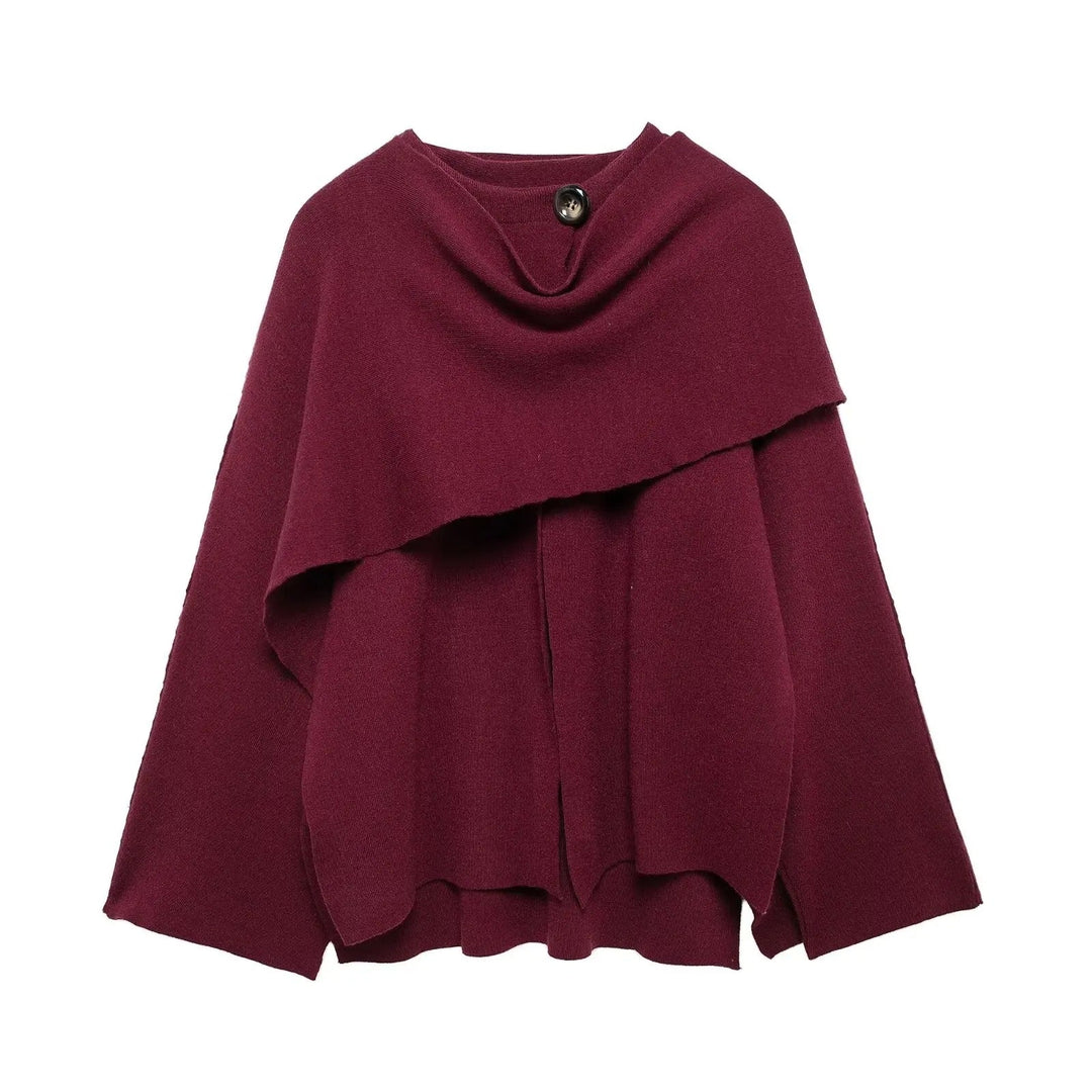 Marlow Asymmetrical Hem Poncho