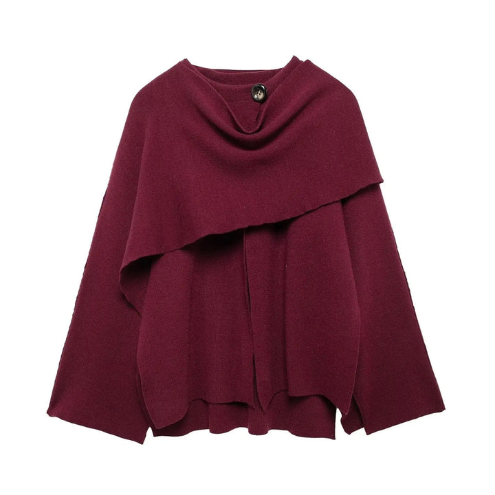 Marlow Asymmetrical Hem Poncho