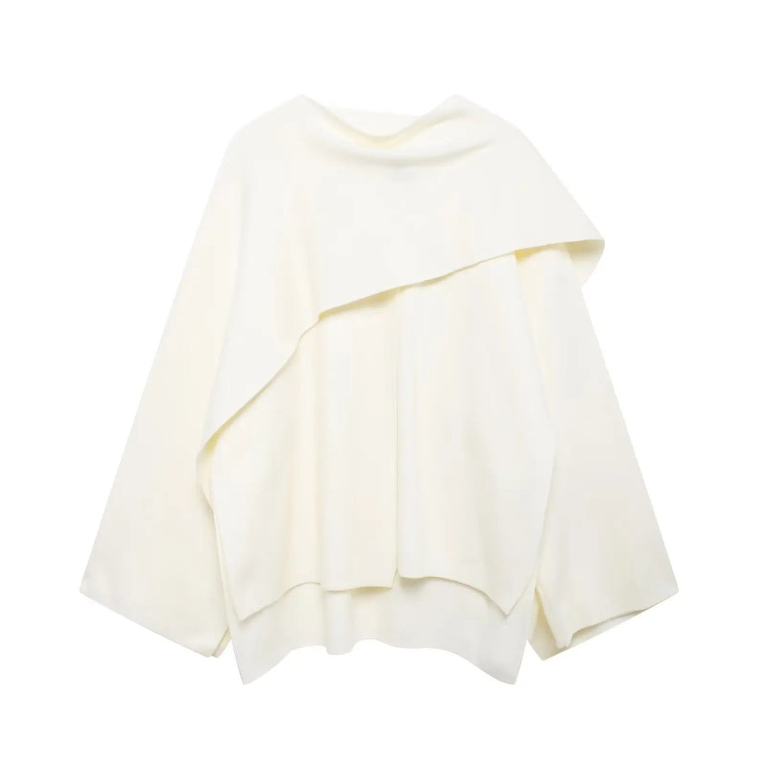 Marlow Asymmetrical Hem Poncho
