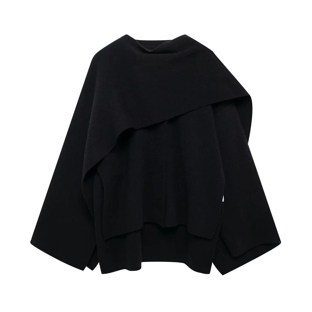 Marlow Asymmetrical Hem Poncho