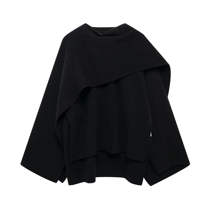Marlow Asymmetrical Hem Poncho