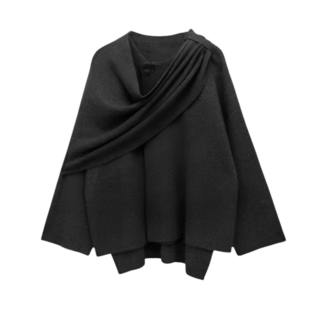 Marlow Asymmetrical Hem Poncho