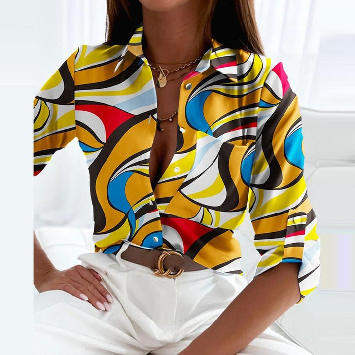 Veda Button Front Blouse