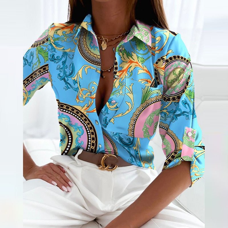 Veda Button Front Blouse