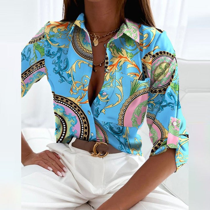 Veda Button Front Blouse