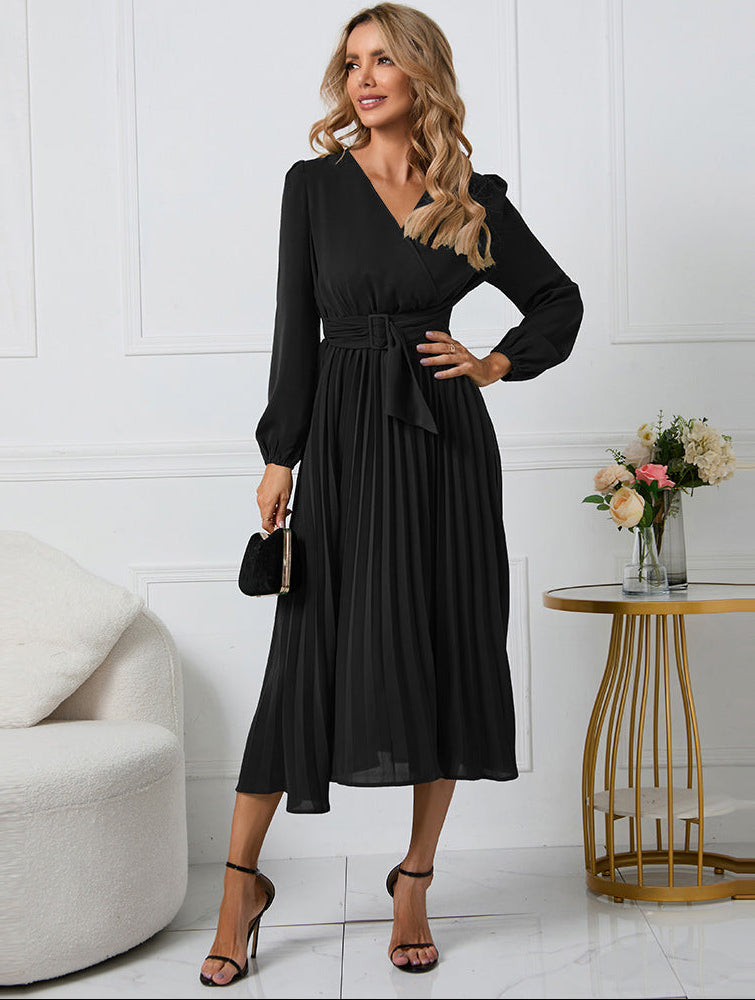 Allegra Long Sleeve Midi Wedding Guest Dress