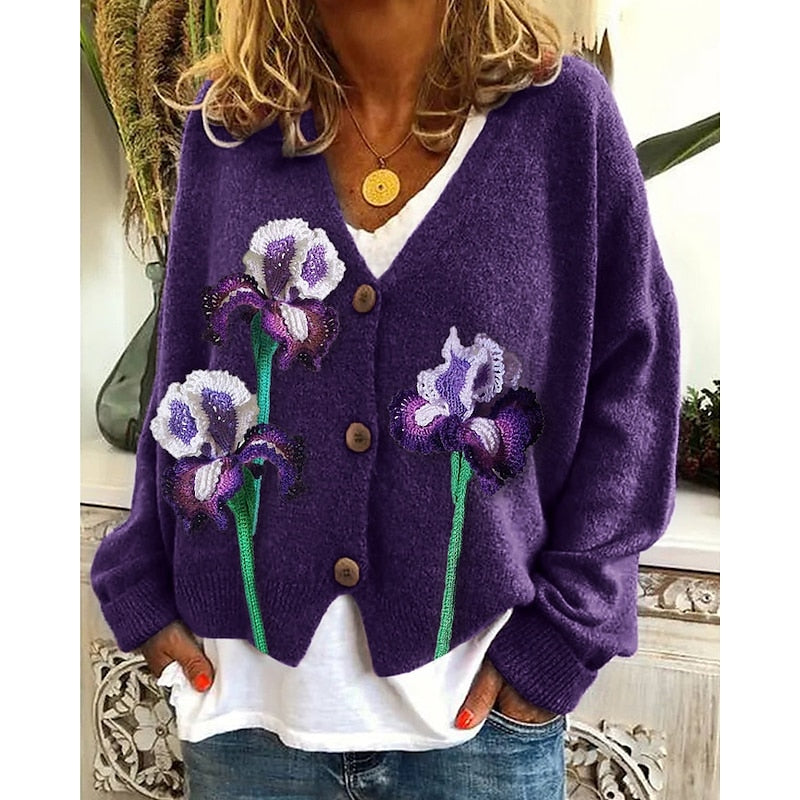 Odessa Floral Print Cardigan