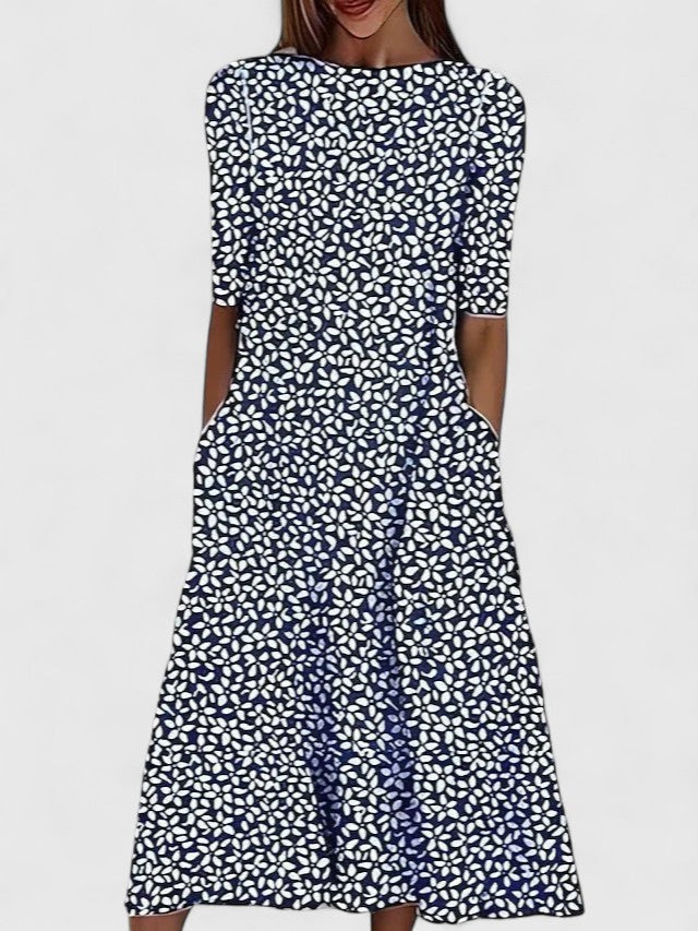 Claire Sophisticated Midi Dress